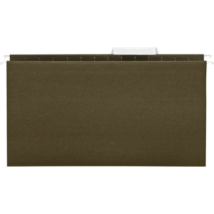Business Source Legal Hanging Folders - 8 1/2’’ x 14’’ - Poly - Green - 25/Box - & Accessories