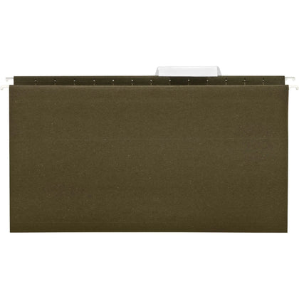 Business Source Legal Hanging Folders - 8 1/2’’ x 14’’ - Poly - Green - 25/Box - & Accessories