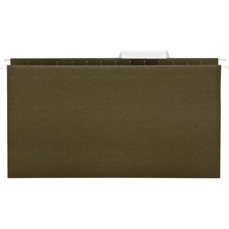 Business Source Legal Hanging Folders - 8 1/2’’ x 14’’ - Poly - Green - 25/Box - & Accessories
