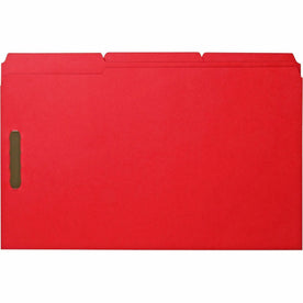 Business Source 1/3 Tab Cut Legal Recycled Fastener Folder - 8 1/2’’ x 14’’ - 3/4’’ Expansion - 2 Fastener(s) - Folders