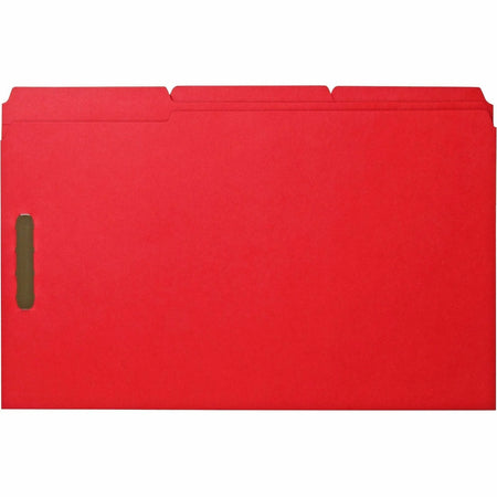 Business Source 1/3 Tab Cut Legal Recycled Fastener Folder - 8 1/2’’ x 14’’ - 3/4’’ Expansion - 2 Fastener(s) - Folders