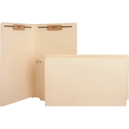 Business Source Legal Recycled Fastener Folders - Eco-Friendly Organization Solution - End Tab