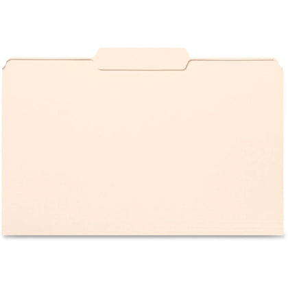 Business Source Legal Recycled File Folders - 8 1/2’’ x 14’’ - Eco-Friendly - 100/Box - Top Tab
