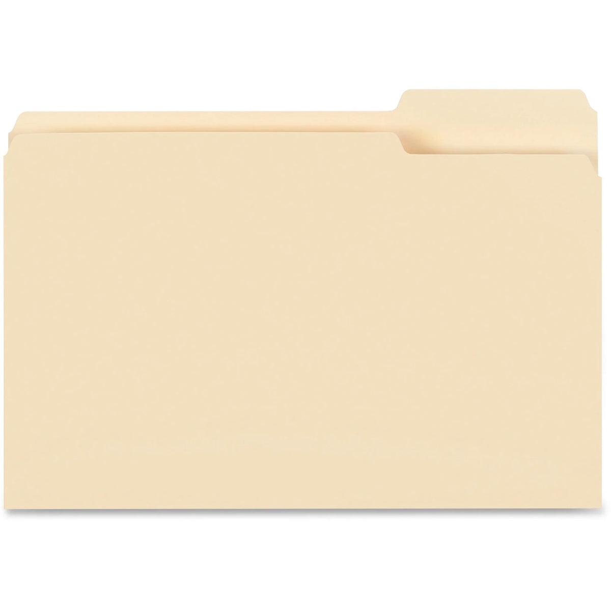Business Source Legal Recycled File Folders - 8 1/2’’ x 14’’ - Eco-Friendly - 100/Box - Top Tab