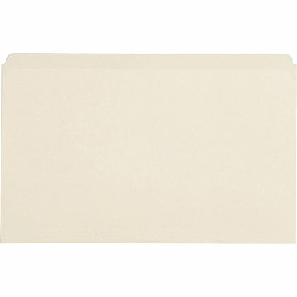 Business Source Legal Recycled File Folders - 8.5’’ x 14’’ - 10.5 pt. - 100/Box - Top Tab