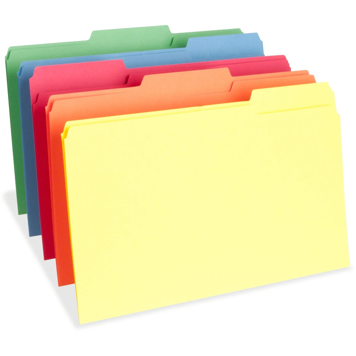 Business Source Legal Recycled File Folders - Top Tab 8.5’’ x 14’’ 3/4’’ Expansion