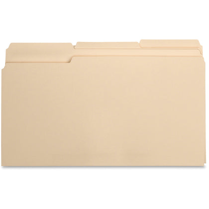 Business Source Legal Recycled File Folders - Top Tab 8.5’’ x 14’’ 3/4’’ Expansion