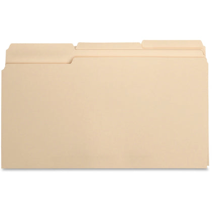 Business Source Legal Recycled File Folders - Top Tab 8.5’’ x 14’’ 3/4’’ Expansion