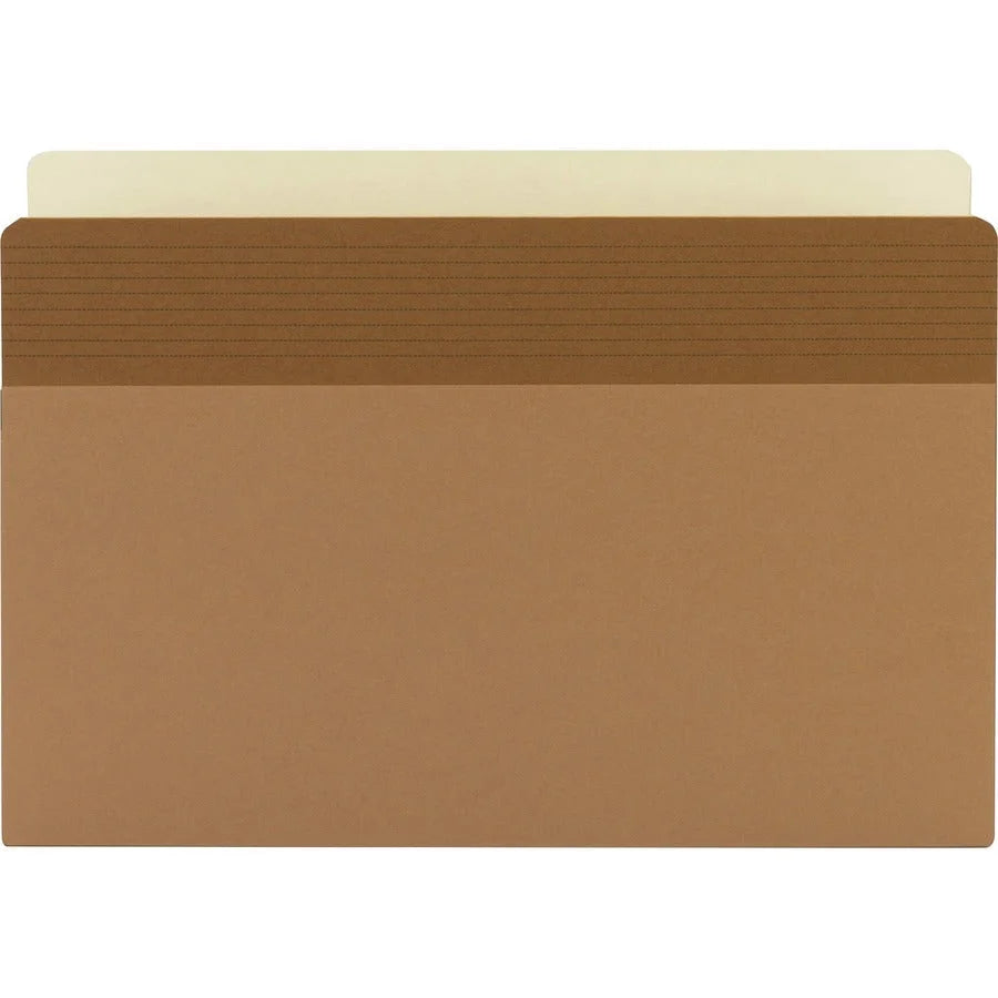 Business Source Legal Recycled File Pocket - Redrope - 3 1/2’’ Expansion - Tear Proof - 25/Box - Expanding Files