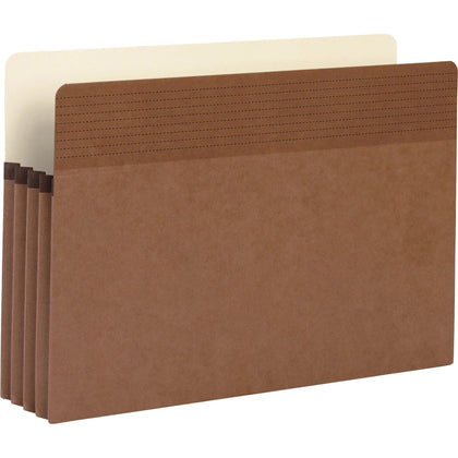 Business Source Legal Recycled File Pocket - Redrope - 3 1/2’’ Expansion - Tear Proof - 25/Box - Expanding Files