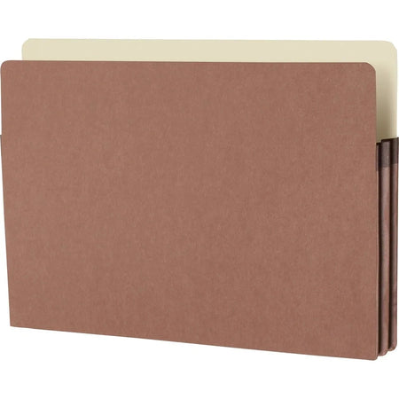 Business Source Legal Recycled File Pocket - Redrope - Tear Proof - 25/Box - Expanding Files