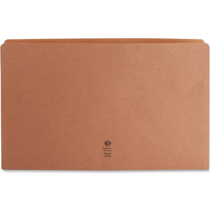 Business Source Legal Recycled File Pocket: Redrope Tear Proof 5 1/4’’ Expansion - Expanding Files