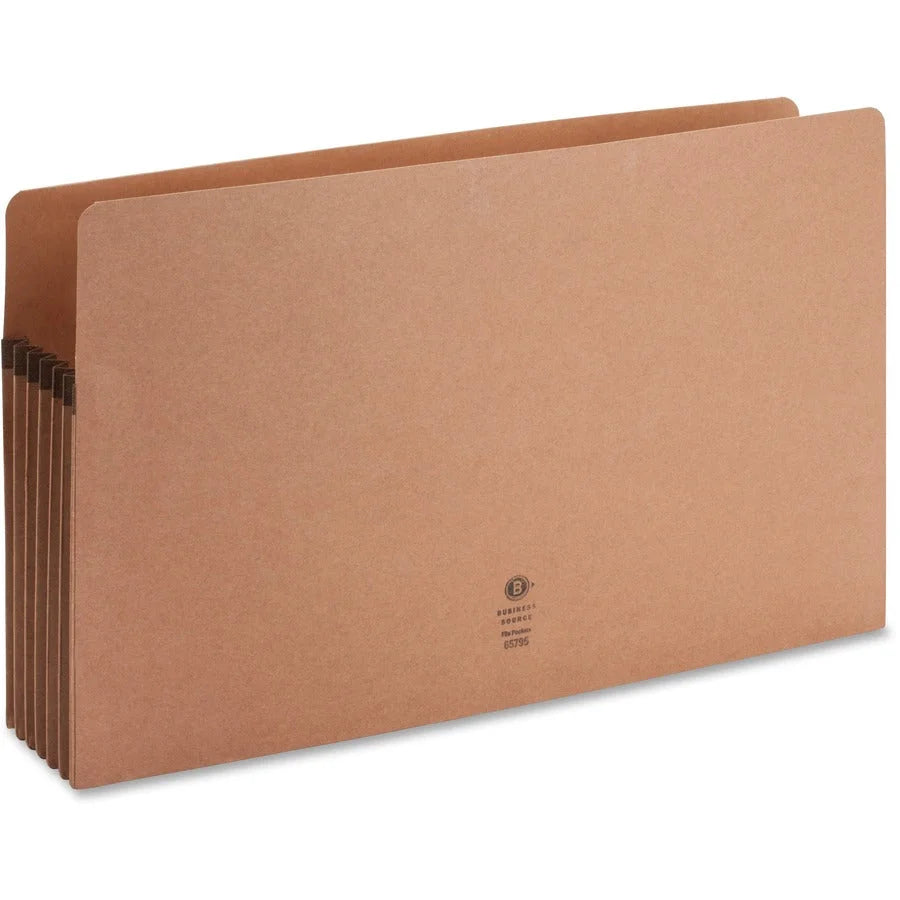 Business Source Legal Recycled File Pocket: Redrope Tear Proof 5 1/4’’ Expansion - Expanding Files