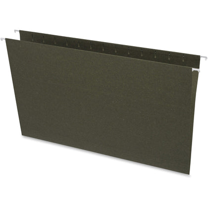 Business Source Legal Recycled Hanging Folders - Green - 25/Box - & Accessories