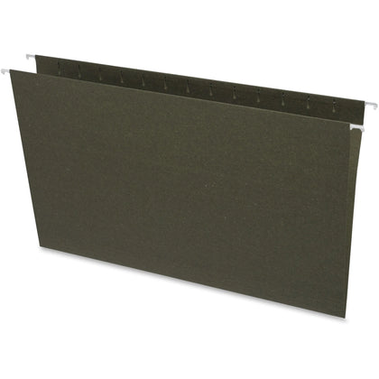 Business Source Legal Recycled Hanging Folders - Green - 25/Box - & Accessories