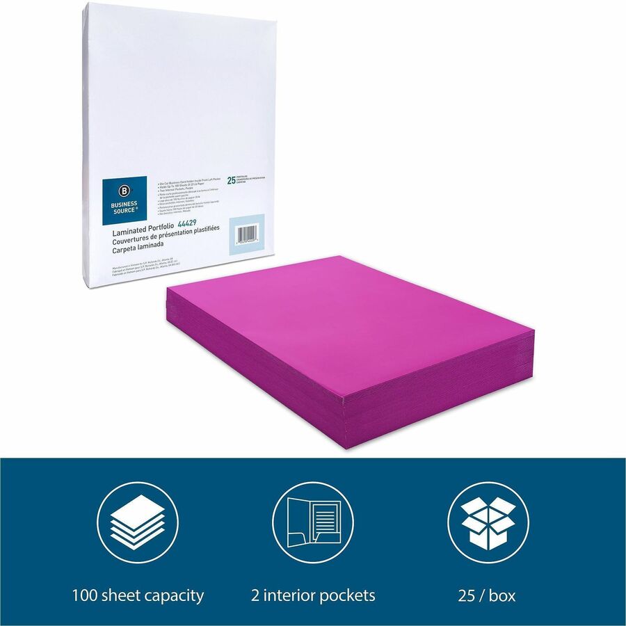 Business Source Letter Pocket Folder - Alternate-Image1