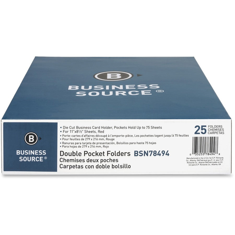 Business Source Letter Pocket Folder - Front