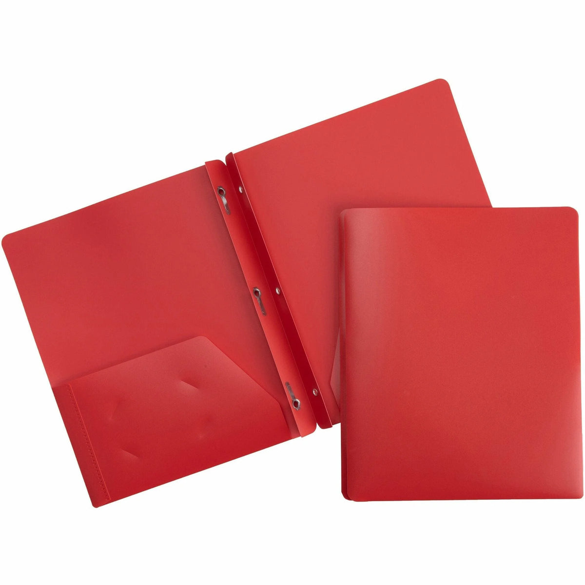 Business Source Letter Portfolio: 8 1/2’’ x 11’’ - 50 Sheets Capacity - Red - Pocket Folders