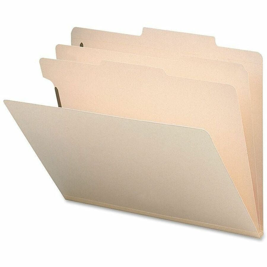 Business Source Letter Recycled Classification Folder - 8 1/2’’ x 11’’ - 2’’ Expansion - Fastener Capacity - 2