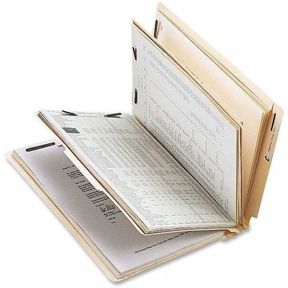 Business Source Letter Recycled Classification Folders - Eco-Friendly End Tab Filing - 10/Box