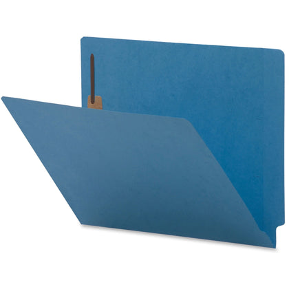 Business Source Letter Recycled Fastener Folder - Eco-Friendly End Tab Filing - Folders