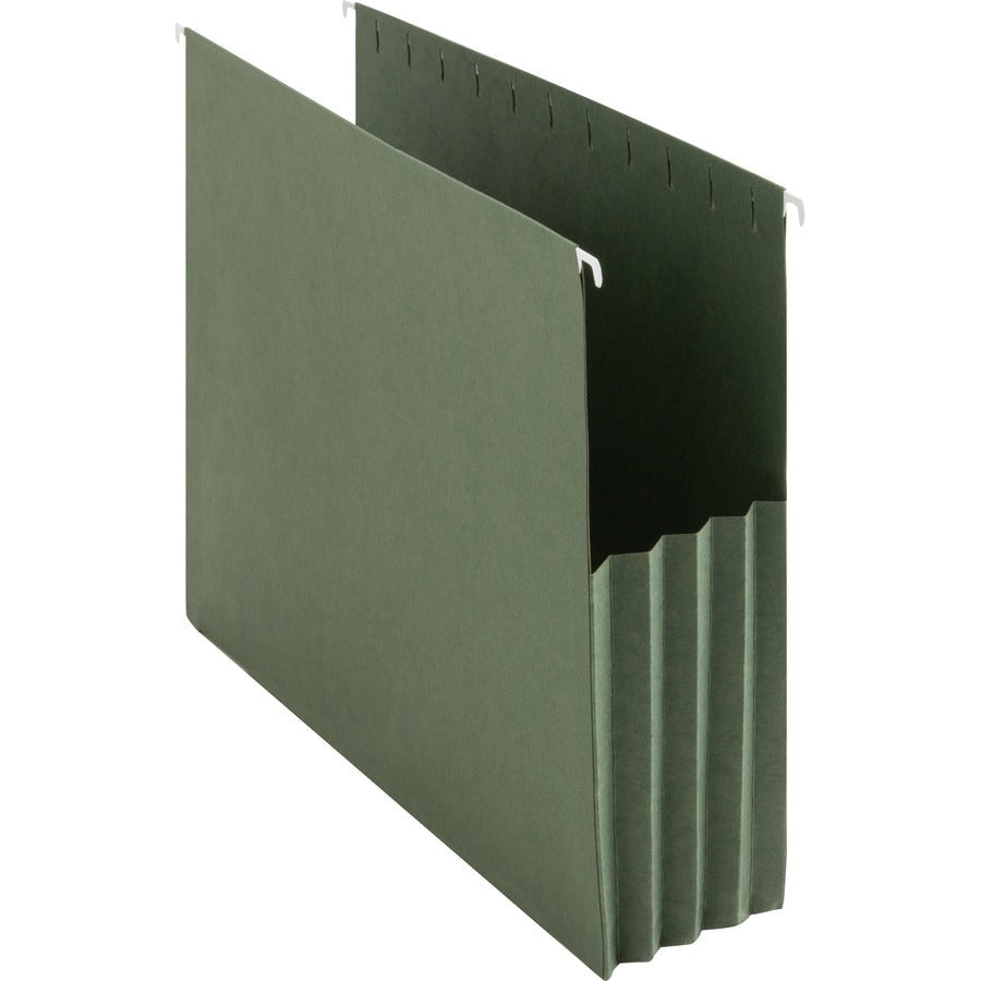 Business Source Letter Recycled File Pocket - Eco-Friendly Expansion - 10/Box - Hanging Folders & Accessories