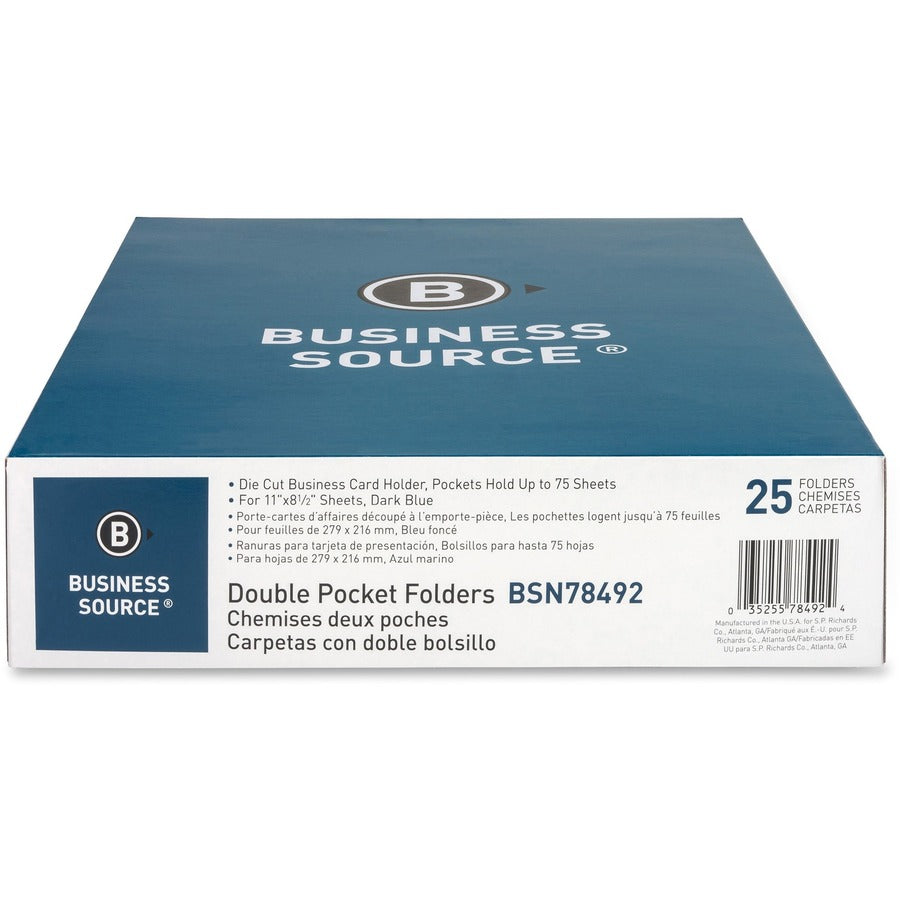 Business Source Letter Recycled Pocket Folder - Front