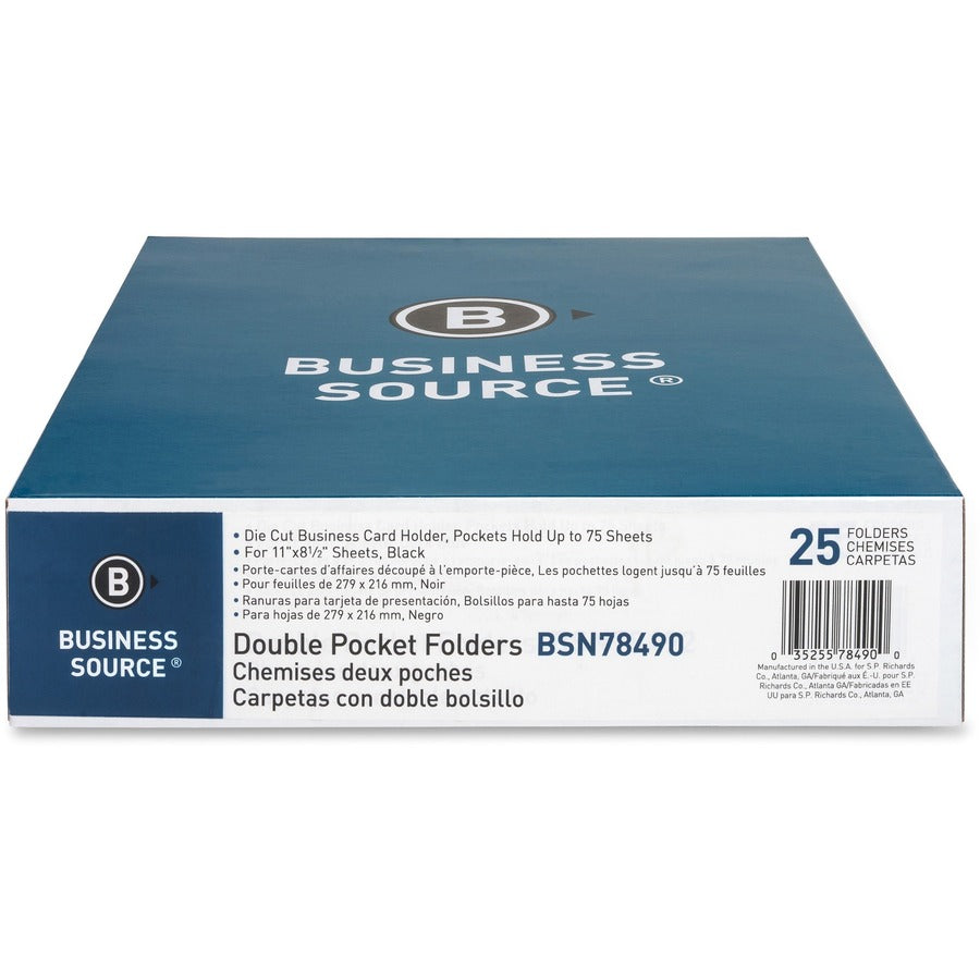 Business Source Letter Recycled Pocket Folder - Front