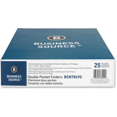 Business Source Letter Recycled Pocket Folder - Front