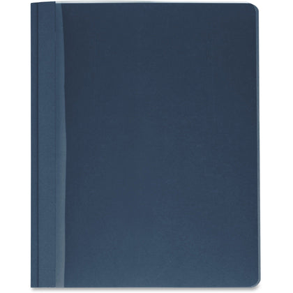 Business Source Letter Report Cover - 100 Sheets Capacity - Clear/Dark Blue - 25/Box - Covers