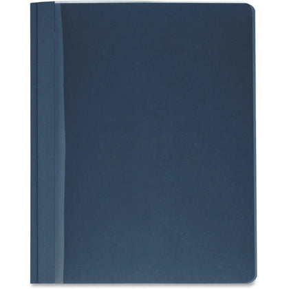 Business Source Letter Report Cover - 100 Sheets Capacity - Clear/Dark Blue - 25/Box - Covers