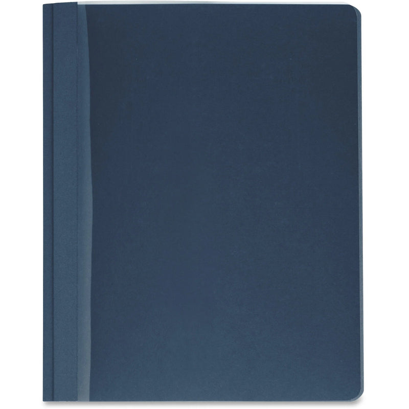 Business Source Letter Report Cover - 100 Sheets Capacity - Clear/Dark Blue - 25/Box - Covers