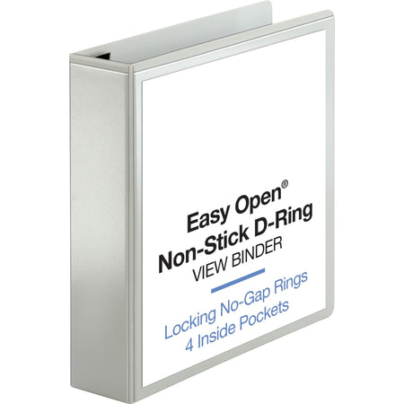 Business Source Locking D-Ring View Binder - 2000