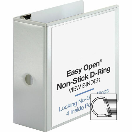 Business Source Locking D-Ring View Binder - Alternate-Image2