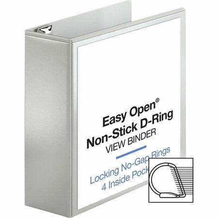 Business Source Locking D-Ring View Binder - Alternate-Image3