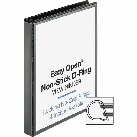 Business Source Locking D-Ring View Binder - Alternate-Image2