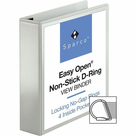 Business Source Locking D-Ring View Binder - Alternate-Image3