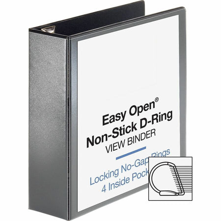 Business Source Locking D-Ring View Binder - Alternate-Image2