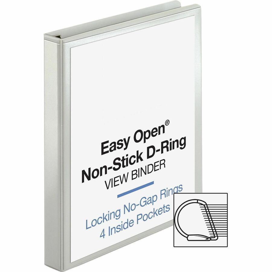 Business Source Locking D-Ring View Binder - Alternate-Image3