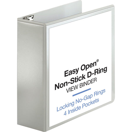 Business Source Locking D-Ring View Binder - 2000