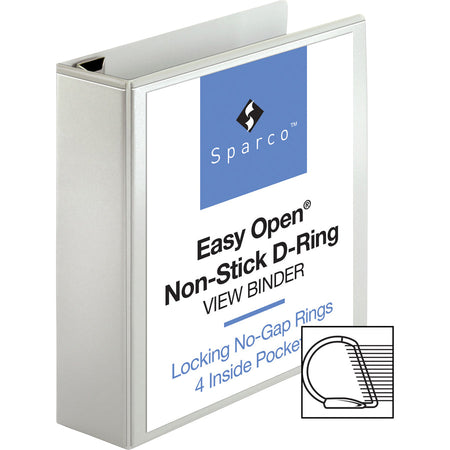 Business Source Locking D-Ring View Binder - Alternate-Image2