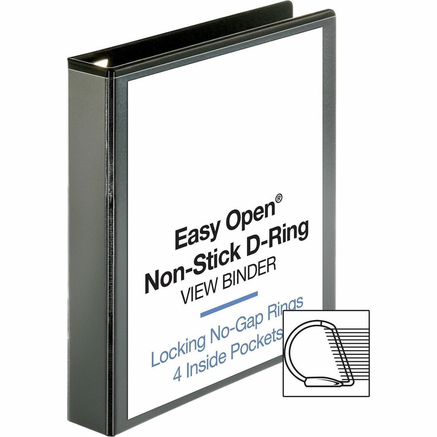 Business Source Locking D-Ring View Binder - Alternate-Image4