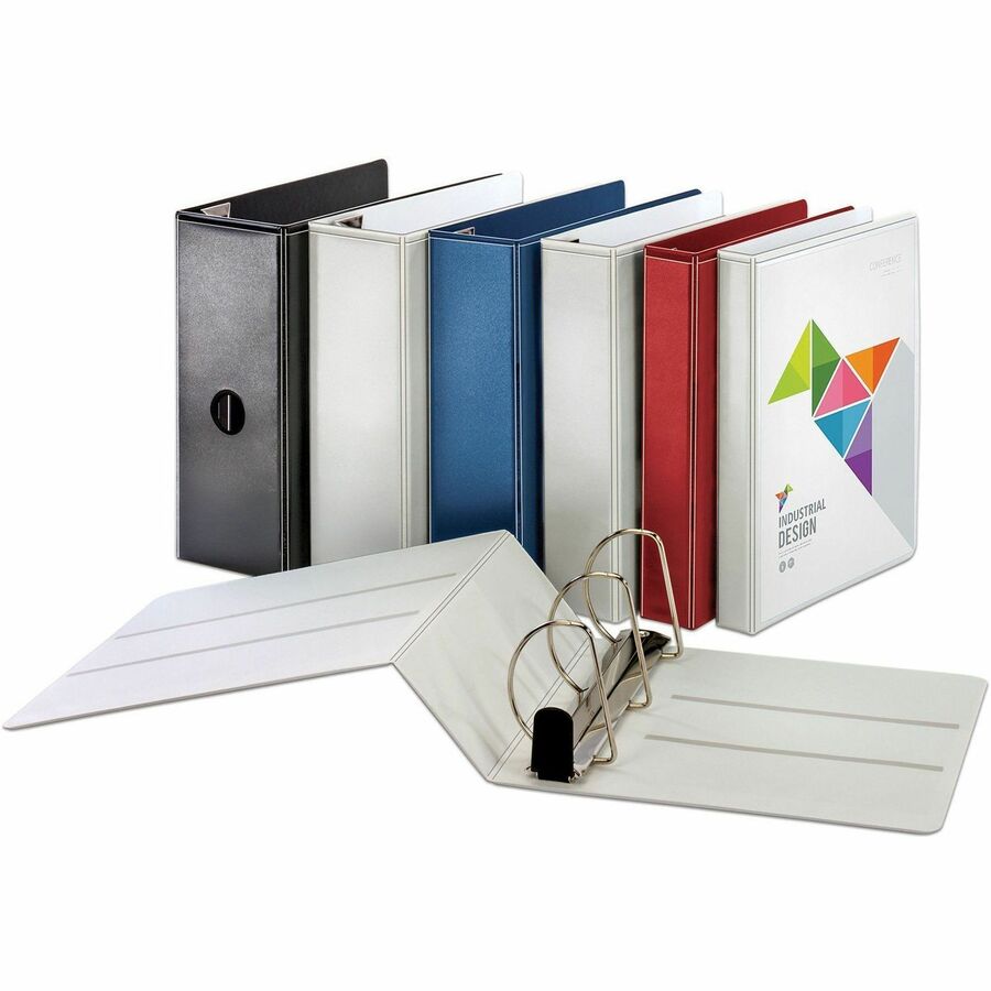 Business Source Locking D-Ring View Binder - Alternate-Image4