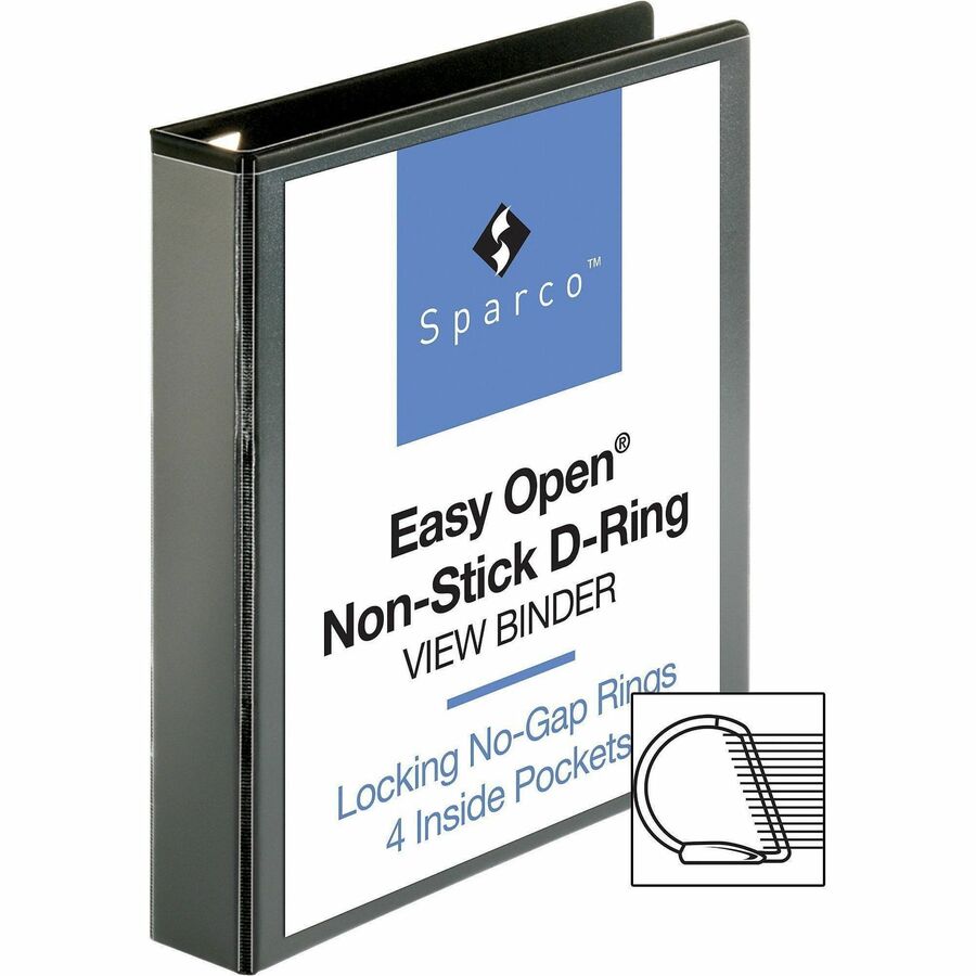Business Source Locking D-Ring View Binder - Alternate-Image3