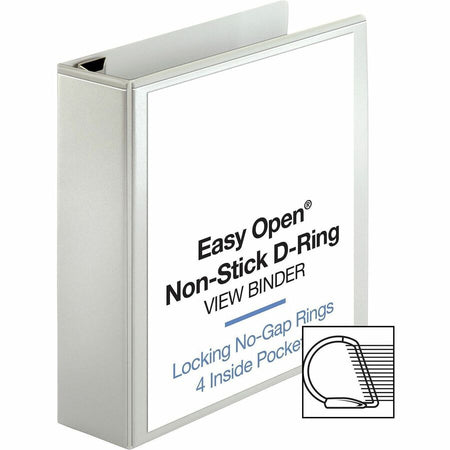 Business Source Locking D-Ring View Binder - Alternate-Image4