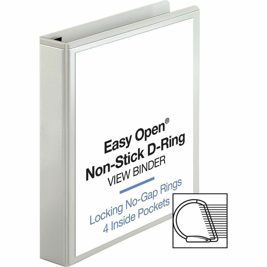 Business Source Locking D-Ring View Binder - Alternate-Image3