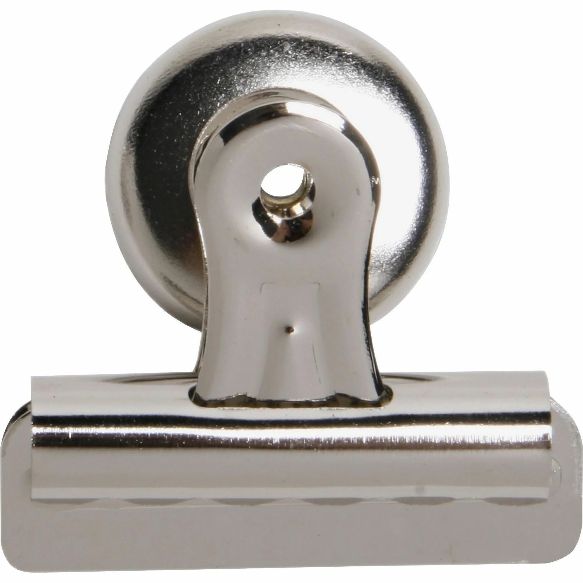 Business Source Magnetic Grip Clips - No. 2 - Heavy Duty Silver - Binder / Bulldog