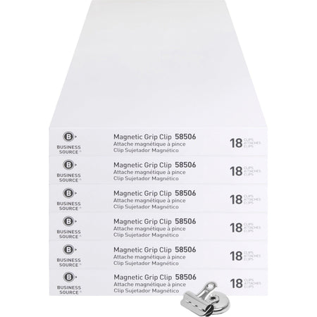 Business Source Magnetic Grip Clips Pack - 2000