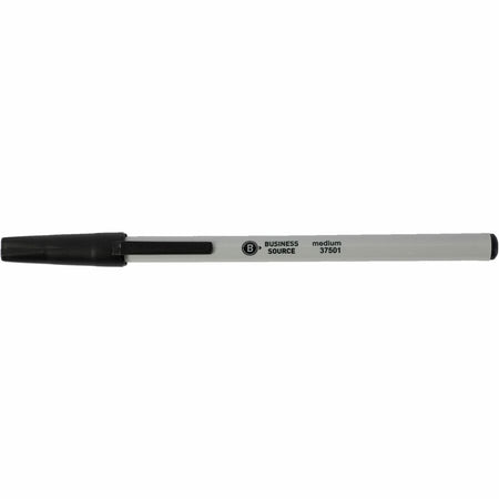 Business Source Medium Point Ballpoint Stick Pens - Front