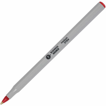 Business Source Medium Point Ballpoint Stick Pens - Left